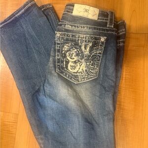 Miss Me Blue Boot Cut Jeans, 31x32